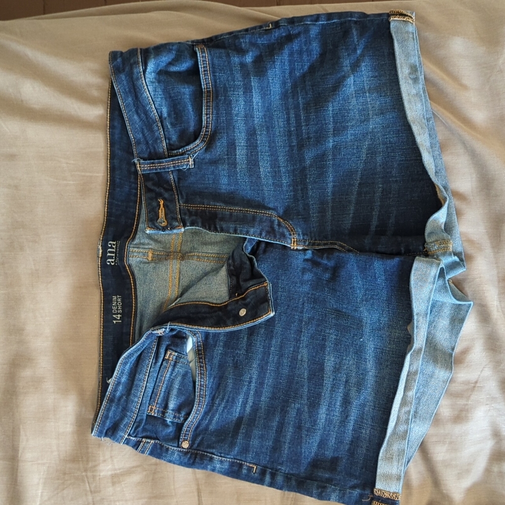 Size 14 a.n.a denim jean shorts